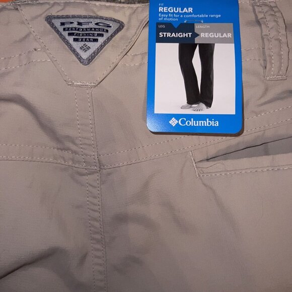 Columbia Women's Zip Off Khaki Pants Convertible Fossil Aruba Omni Shade 30 PFG - Picture 10 of 16
